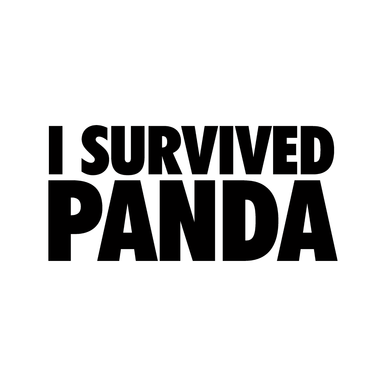 I Survived Panda SEO T-Shirt